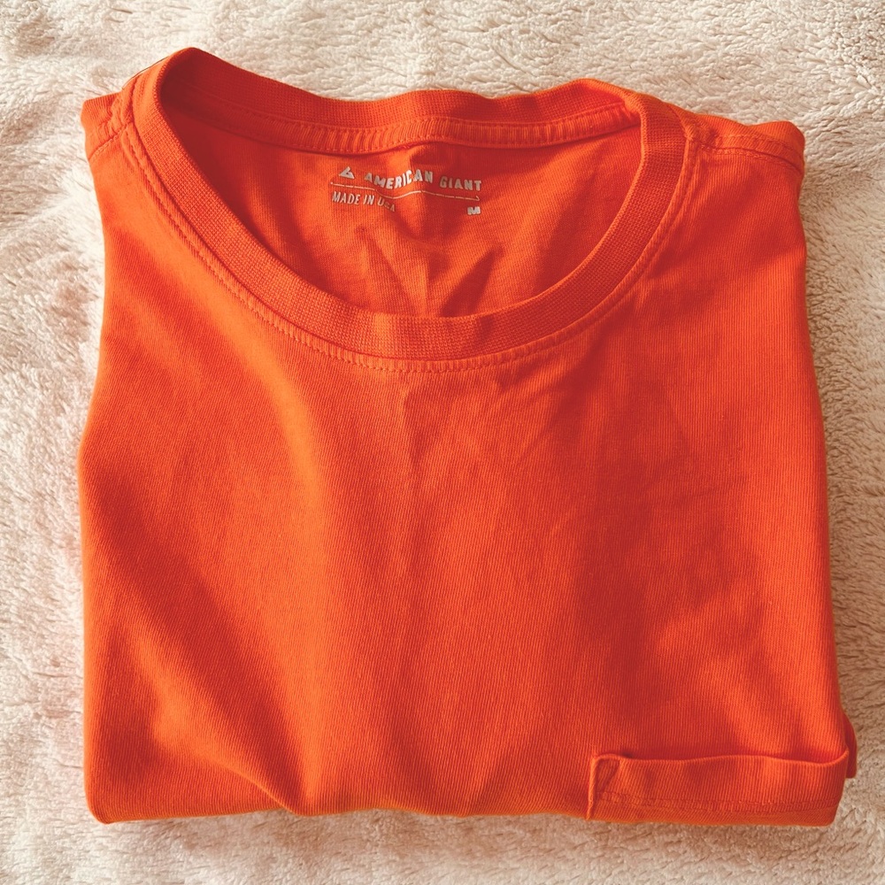 American Giant Heavyweight T - Orange